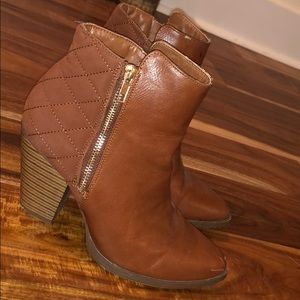 Brown Heel Booties